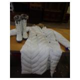 NEW MADDEN COAT SZ LG & BOOTS SZ 6.5