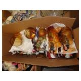 BOX OF AMBER GLASSES