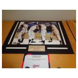 SNIDER / MANTLE / DIMAGGIO & MAYS 18"X14" W/ CERT