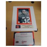 JIM BROWN SIGNED 8X10 W CERT