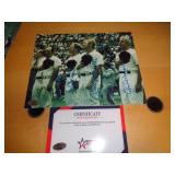 BERRA/FORD/MANTLE/DIMAGGIO SIGNED 8X10 W CERT