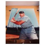 MICKEY MANTLE SIGNED 20X16 W CERT