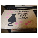 DOOR MAT CAT 27X18