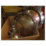 LOT OF SILVERPLATE ITEMS