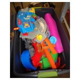 TOTE FULL OF TOYS