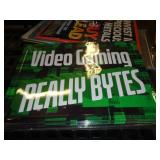 VIDEO GAMING METAL SIGN 17X12