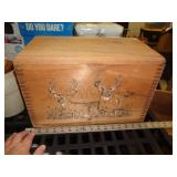 VINTAGE WOOD AMMO BOX