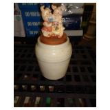 OLDER CROCK W NEWER TOP