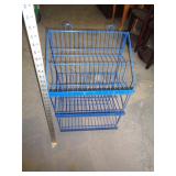 BLUE WIRE RACK