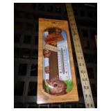 SMALLER METAL THERMOMETER /  SQUIRREL