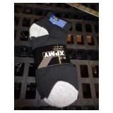 3 PAIR WINCHESTER SOCKS SZ 10-13 BLACK & GRAY