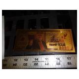 3 TRUMP TRAIN NOVELTY 2020 PLASTIC BILLS