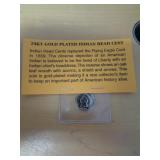 1899 GOLD PLATED INDIAN HEAD CENT