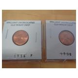 2 - UNC. WHEAT CENTS