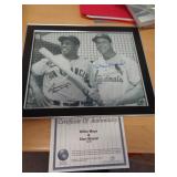 MAYS & MUSIAL 8X10 FRAMED W CERT