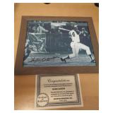 AARON 8X10 FRAMED W CERT