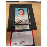 MANTLE 8X10 PIC W CERT