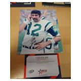 NAMATH 8X10 PIC W CERT