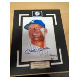 MANTLE 8X10 PIC W CERT