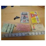 VINTAGE PAPER ITEMS & MINI CAP GUN