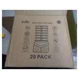 20 PACK OF PLASTIC CONTAINERS