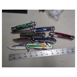 6 KNIVES ALL NEED REPAIR  / FOR PARTS