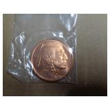 1 OZ COPPER ROUND -  INDIAN HEAD