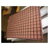 24" X 36" - BROWN / RED / WHITE RUG