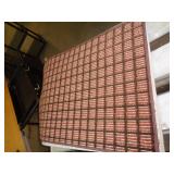 24" X 36" -  BROWN / RED / WHITE RUG