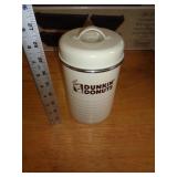 METAL DUNKIN DONUTS CANISTER