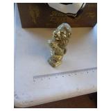 BRASS LION APPEARS SOLID / HEAVY