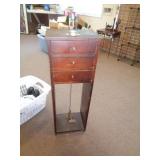 ANTIQUE WATCHMAKERS CRYSTAL SEATER 39" T X 14" W