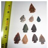 10 - STONE ARROW POINTS 10 - STONE ARROW POINTS