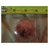 1 OZ COPPER ROUND / NORSE GOD ODIN 1 OZ COPPER ROUND / NORSE GOD ODIN