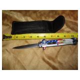 AUTOMATIC OUT THE FRONT EAGLE & FLAG KNIFE AUTOMATIC OUT THE FRONT EAGLE & FLAG KNIFE