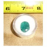 BRAZILIAN OVAL EMERALD CUT & FACETED 8.6 CT BRAZILIAN OVAL EMERALD CUT & FACETED 8.6 CT