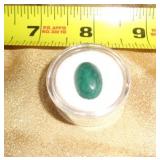 BRAZILIAN EMERALD OVAL CABOCHON 8.6 CT BRAZILIAN EMERALD OVAL CABOCHON 8.6 CT