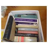BOX OF LATIN BOOKS & MISC BOX OF LATIN BOOKS & MISC