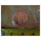 1 OZ COPPER ROUND / NATIVE AMERICAN 1 OZ COPPER ROUND / NATIVE AMERICAN