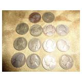 14 - 1940'S JEFFERSON NICKELS 14 - 1940'S JEFFERSON NICKELS