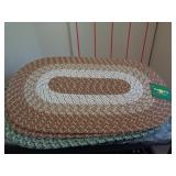 18 X 28 BRAIDED RUG / BROWN 18 X 28 BRAIDED RUG / BROWN