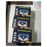 3 SOLAR WALL LAMPS 3 SOLAR WALL LAMPS
