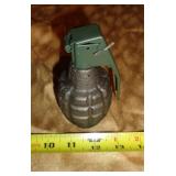 WWII MK2 PINEAPPLE HAND GRENADE / INERT WWII MK2 PINEAPPLE HAND GRENADE / INERT