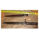 WWII M38 MAUSER BAYONET W SCABBARD WWII M38 MAUSER BAYONET W SCABBARD