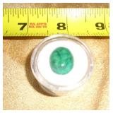 BRAZILIAN EMERALD OVAL CABOCHON 9.8 CT BRAZILIAN EMERALD OVAL CABOCHON 9.8 CT