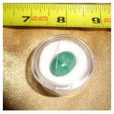 BRAZILIAN EMERALD OVAL CABOCHON 10.6 CT BRAZILIAN EMERALD OVAL CABOCHON 10.6 CT