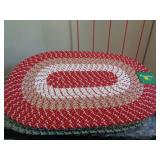 18 X 28 BRAIDED RUG / RED 18 X 28 BRAIDED RUG / RED