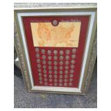 STATE QUARTERS FRAMED 29' X 27' STATE QUARTERS FRAMED 29' X 27'