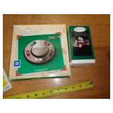 2 HALLMARK ORNAMENTS 1 CAR MISSING 2 HALLMARK ORNAMENTS 1 CAR MISSING
