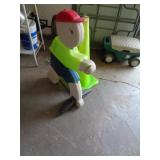 TRAFFIC CONE AND CHILD FIGURE TRAFFIC CONE AND CHILD FIGURE